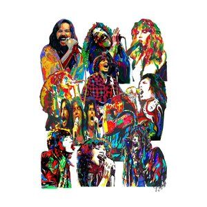 70s Singers Freddie Mercury Bob Seger Three Dog Night Print Poster 11x17